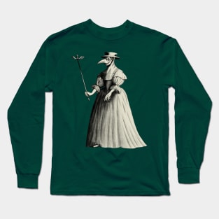 Lady Plague Doctor (old paper) Long Sleeve T-Shirt